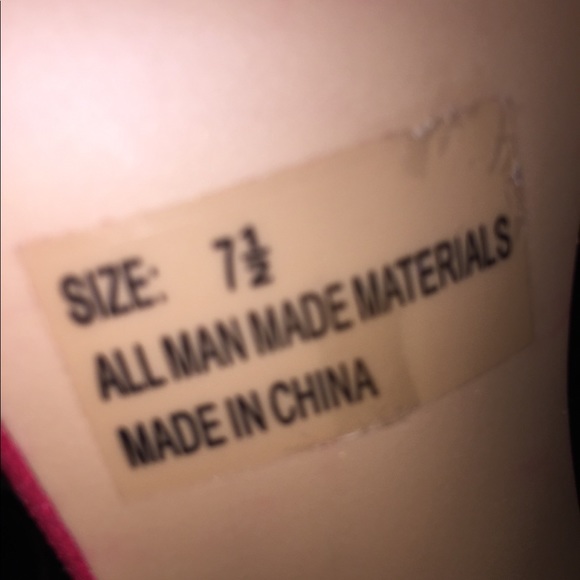 Red sued lace up high heels - Picture 4 of 4